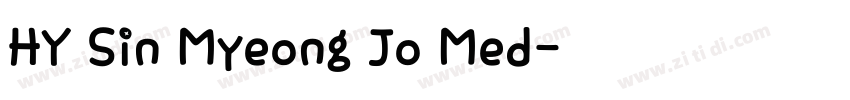 HY Sin Myeong Jo Med字体转换